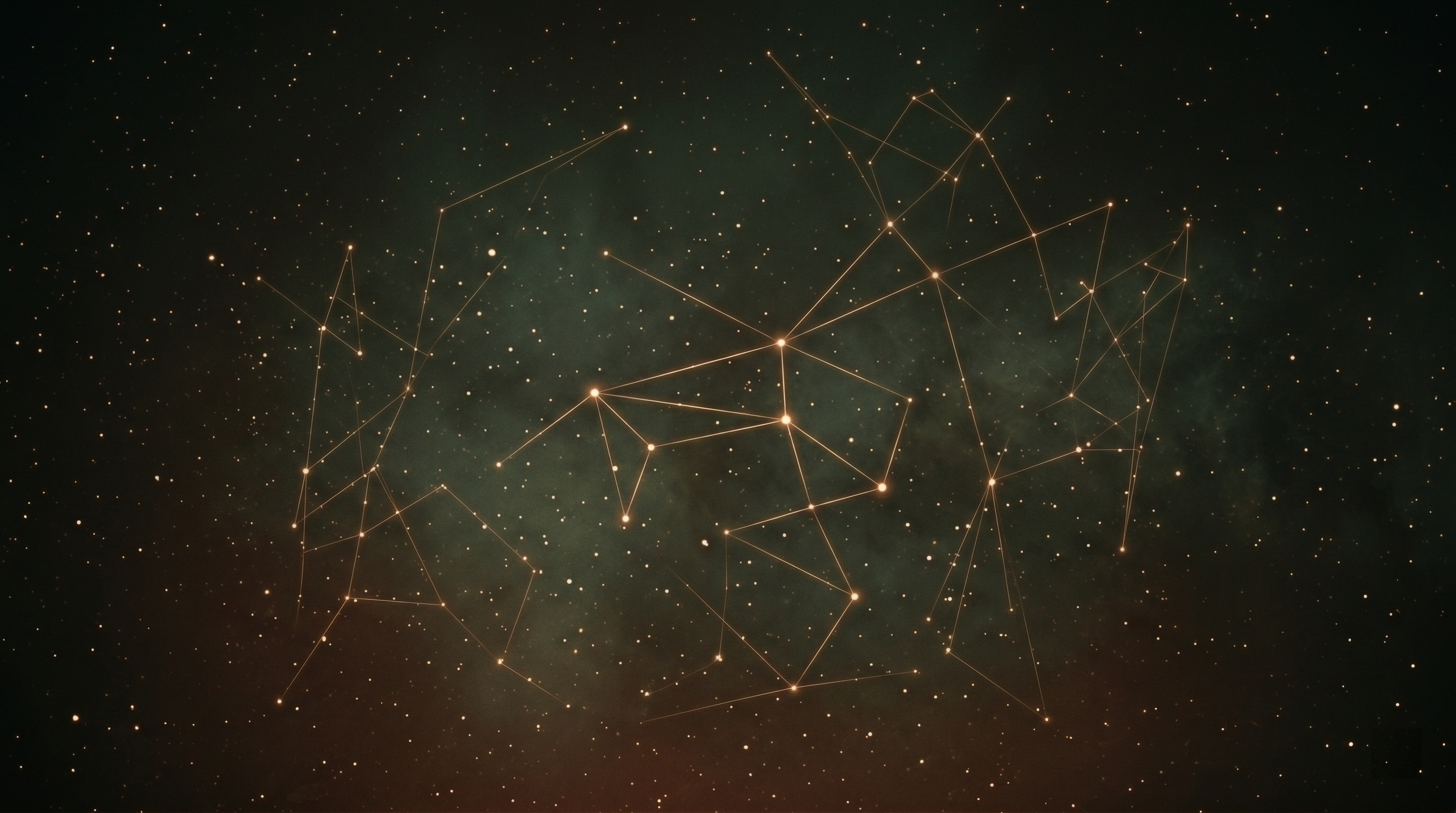 Night sky stars connecting into a readable constellation, symbolizing emotional pattern clarity