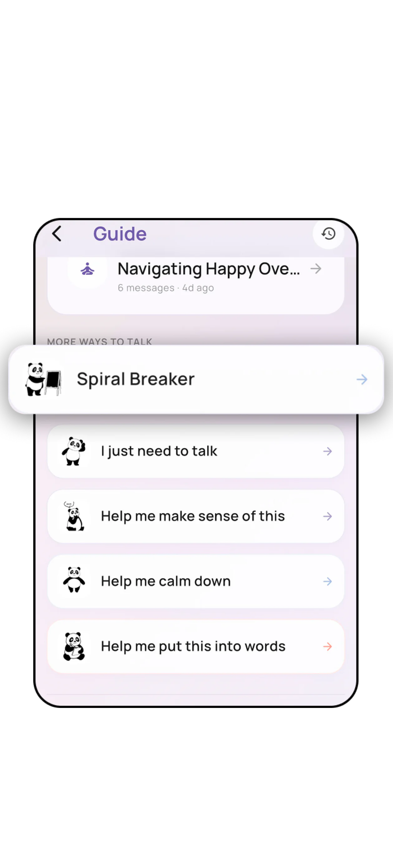 KeikoAI Guide conversation